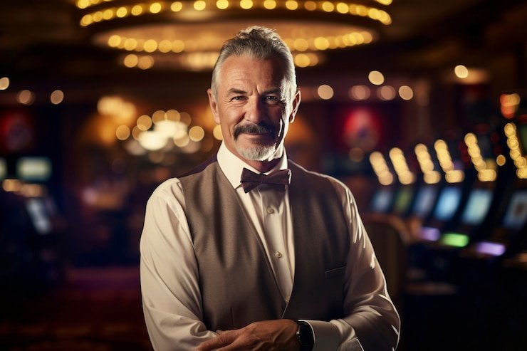 Antarmuka permainan Baccarat live dengan statistik dan chat