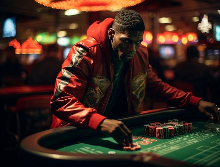Dealer profesional melempar tiga dadu di studio live Lightning Dice bosswin77